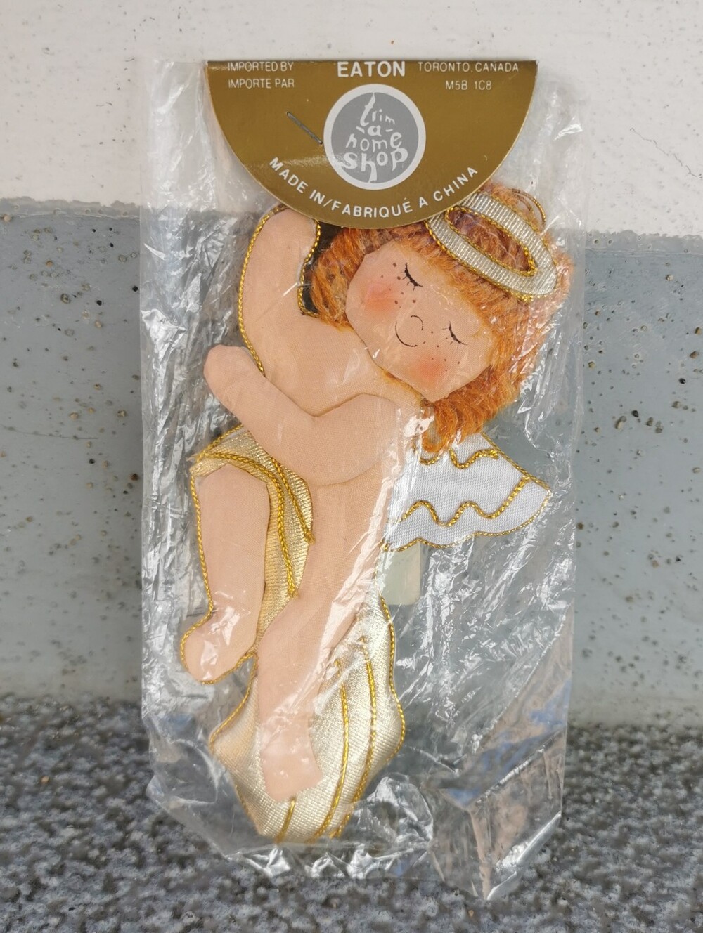 Vintage Eaton The Home Shop Angel Christmas Ornament NIP
